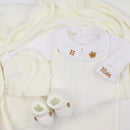 Saída De Maternidade Masculina Bebê Tricô Caio Off White