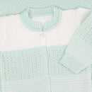 Saída De Maternidade Masculina Bebê Verde Água